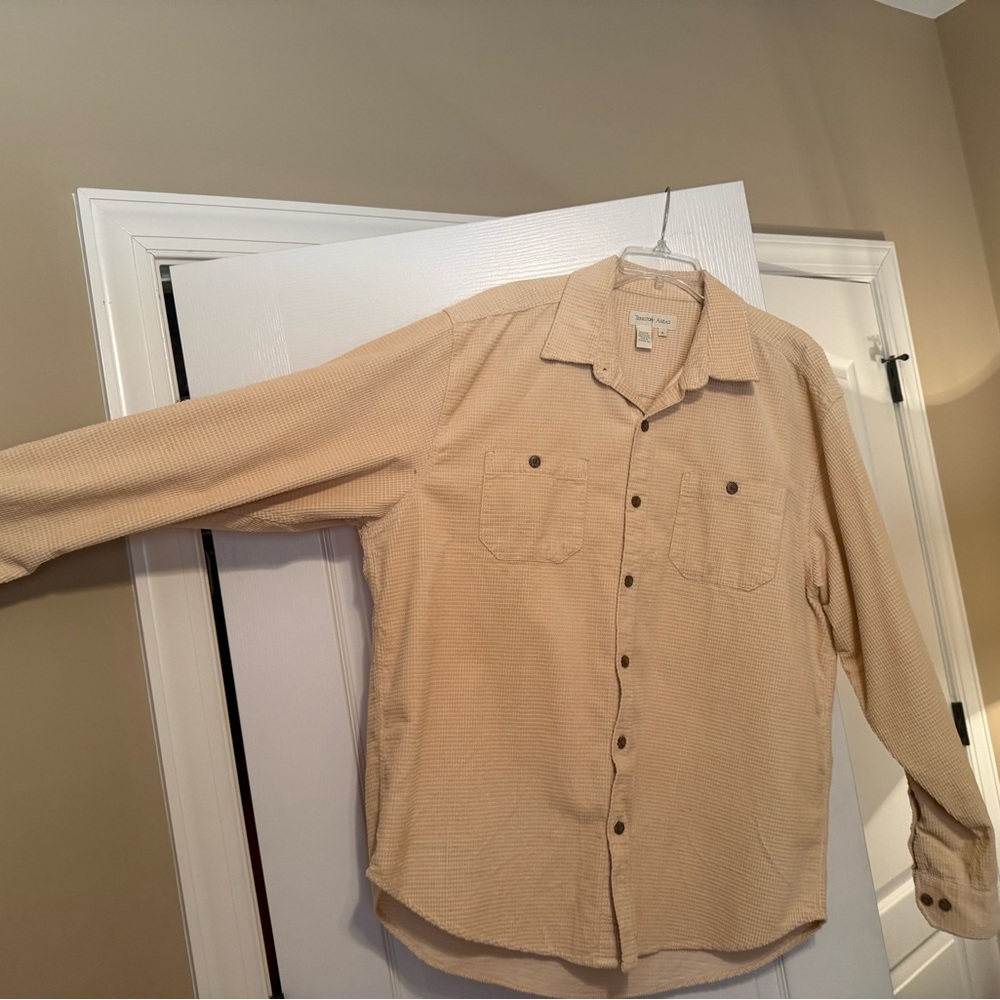 The Territory Ahead Tan Casual Button Down Shirt